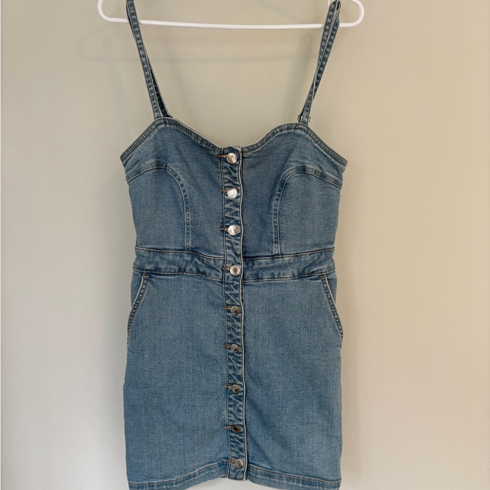 Guess Denim Button-Up Dress